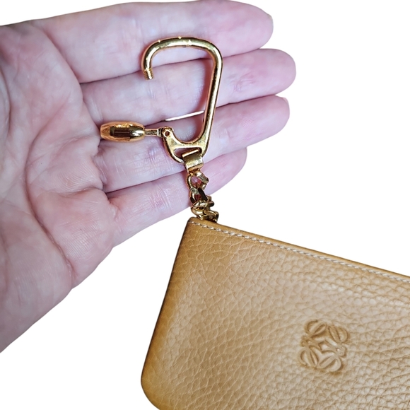 Loewe Tan Leather Pouch